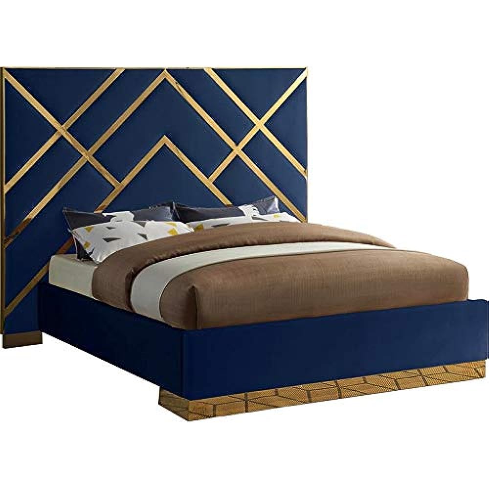 Polished Gold Bedframe Design-3 Gold Publish Bed Frame Design