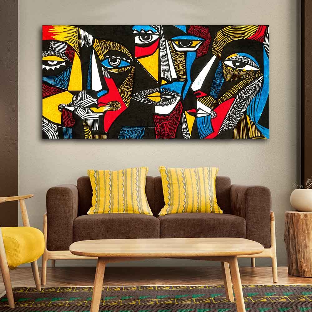 African Art Wall Canvas